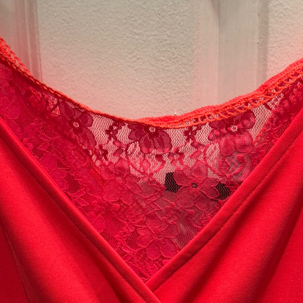 Lace, pink romper - Picture 2 of 4